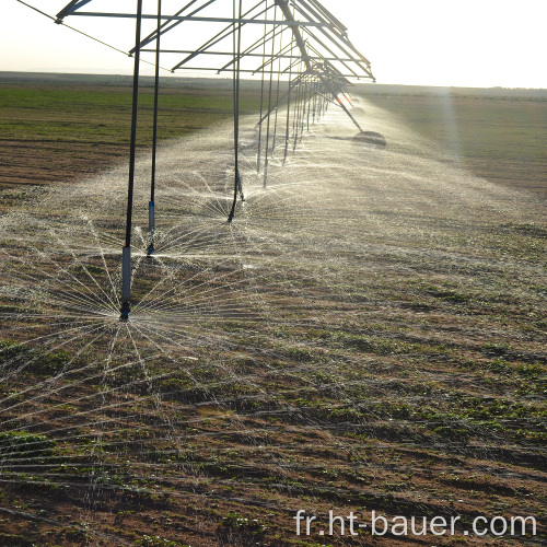Système d&#39;irrigation à pivot central avec arroseur mobile